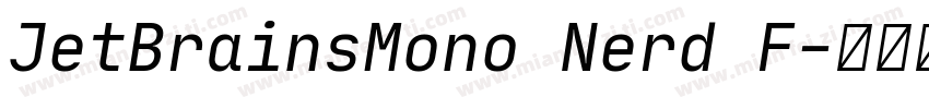 JetBrainsMono Nerd F字体转换